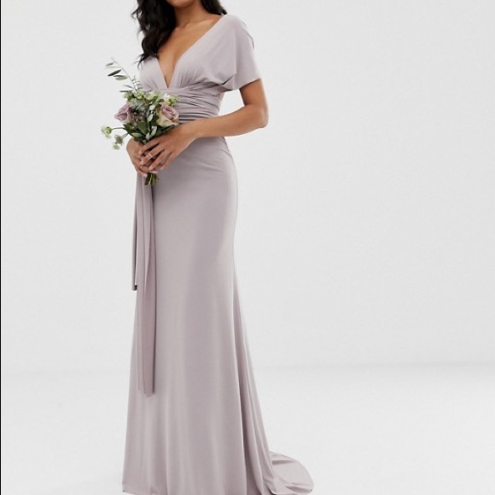 TFNC London multi way bridesmaid dress opal grey